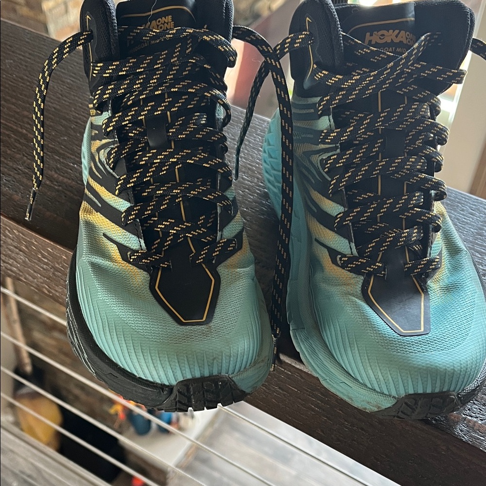 Hoka Women's Aqua and Black Athletic Shoes